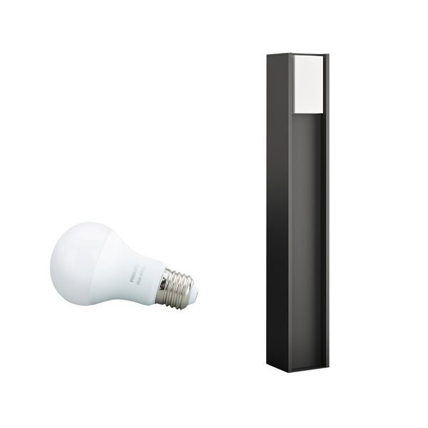 Ulkopylväsvalaisin Philips Hue Turaco musta 9W