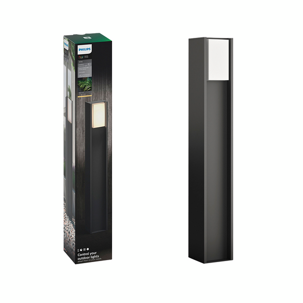 Ulkopylväsvalaisin Philips Hue Turaco musta 9W