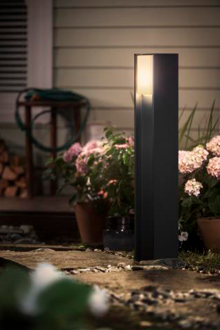 Ulkopylväsvalaisin Philips Hue Turaco musta 9W