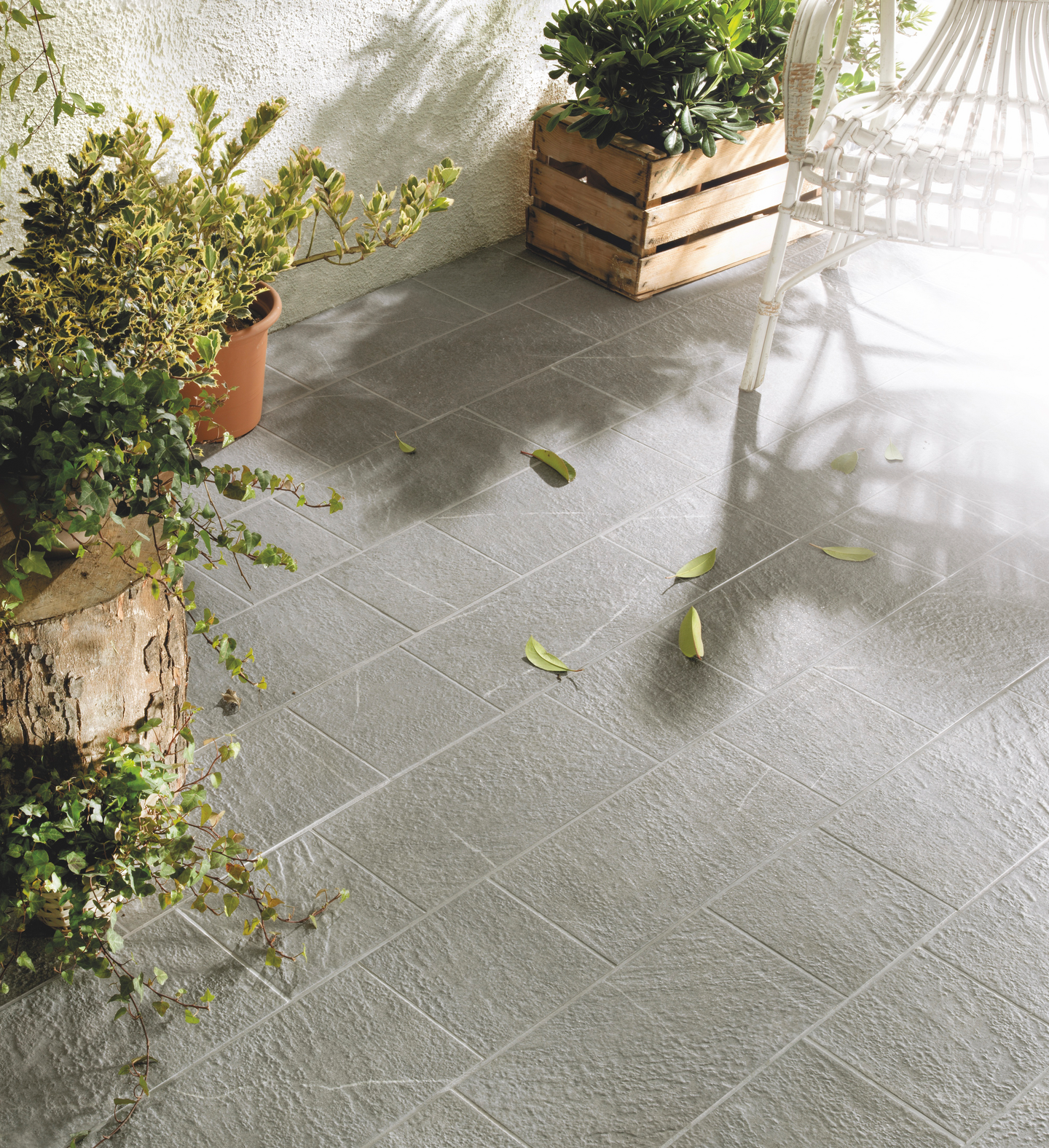 Lattialaatta Cello Julia 20,1x40,4 harmaa Grigio pakkasenkestävä PS007 1,14m²