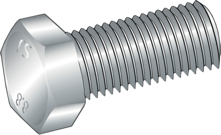 SEXKANTSSKRUV ESSVE 8.8U DELGÄNGAD ISO 4014 FZV M16X100 10ST