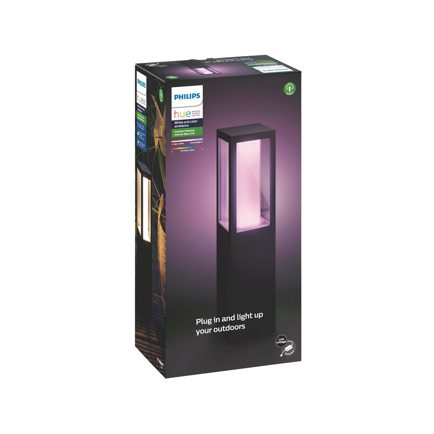 Ulkopylväsvalaisin Philips Hue Impress peruspakkaus musta