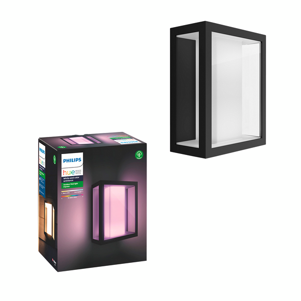 Ulkoseinävalaisin Philips Hue Impress suuri musta