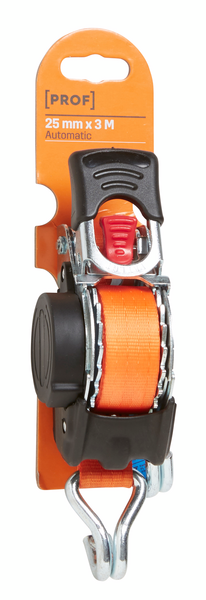 Kuormaliina PROF 25mm x 3m 300/600kg automaattinen