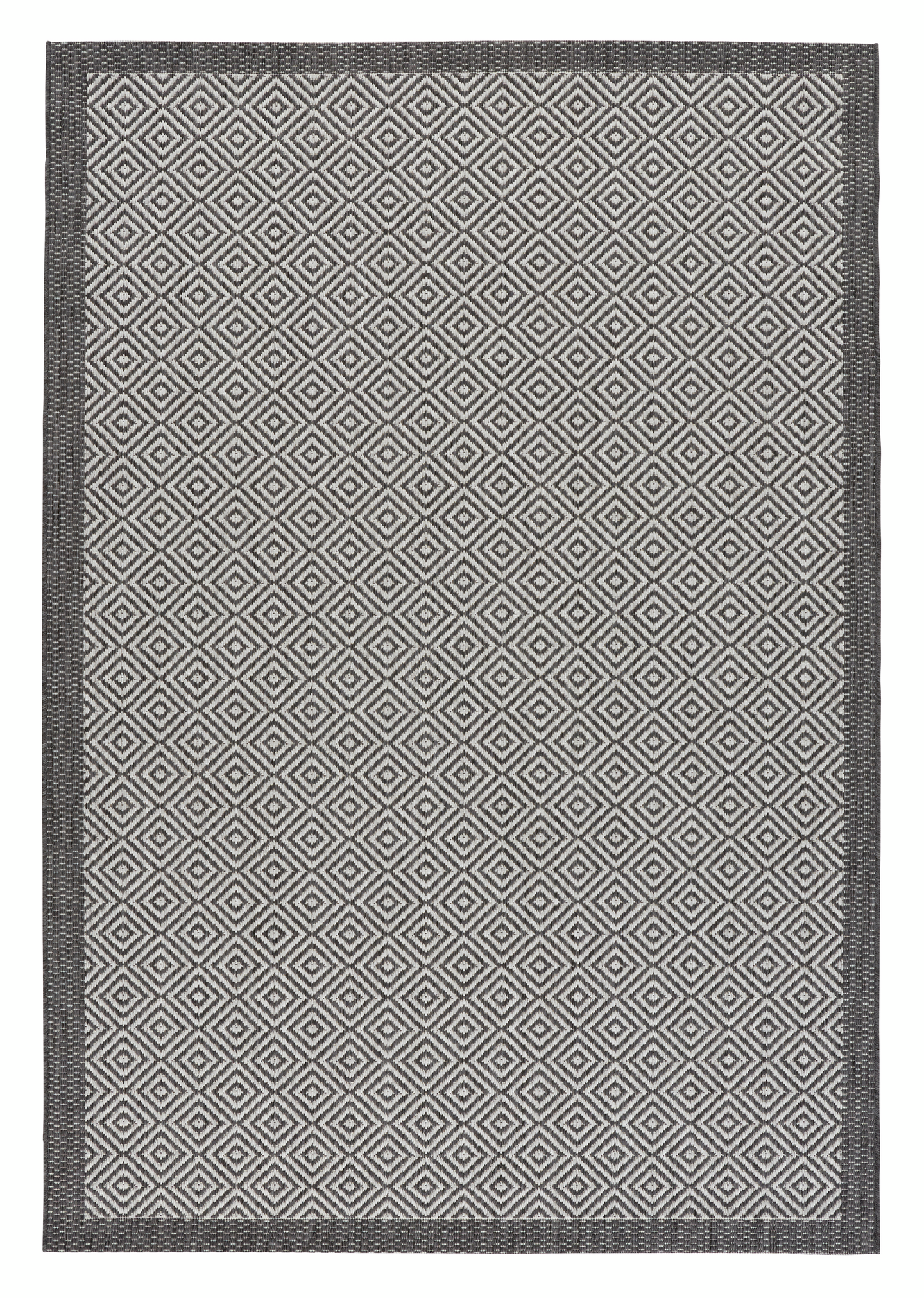 Sisustusmatto Ruutu 80x200cm harmaa