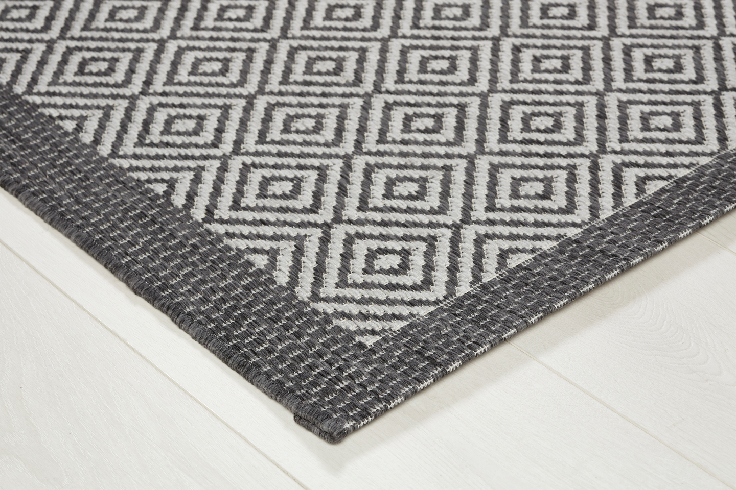 Sisustusmatto Ruutu 80x200cm harmaa