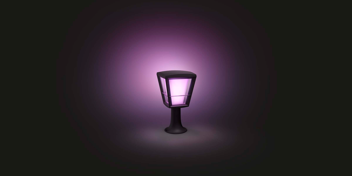 Ulkopylväsvalaisin Philips Hue Econic pieni musta