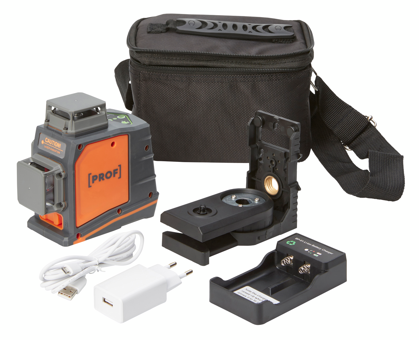 Linjalaser PROF 3/360G vihreä itsetasaava