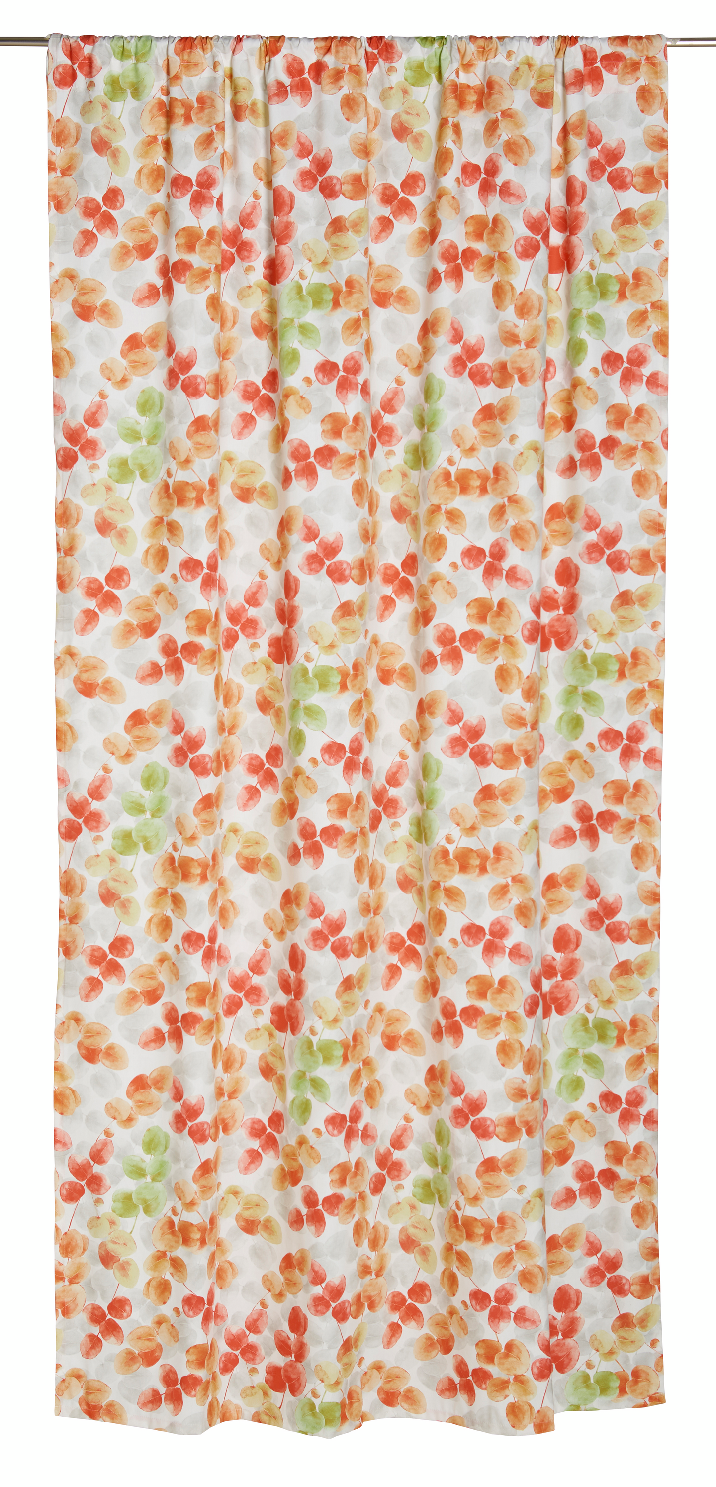 Valmisverho Cello Lehdet oranssi 135x240cm