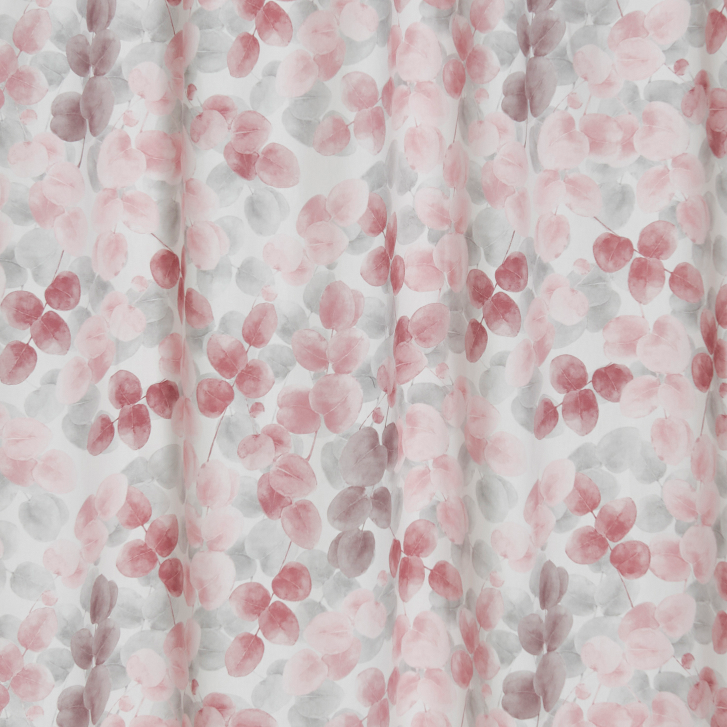 Valmisverho Cello Lehdet vaaleanpunainen 135x240cm