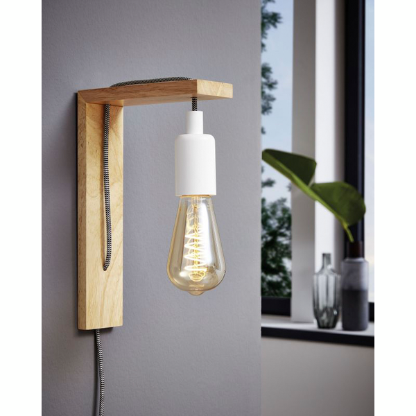 Seinävalaisin Eglo Tocopilla E27 10W puu ruskea