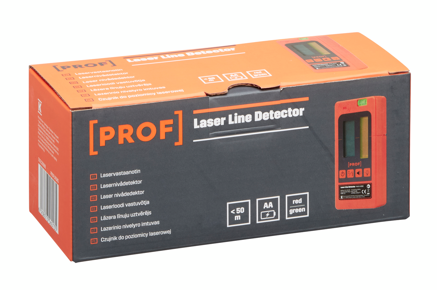 Laservastaanotin PROF punainen ja vihreä laser