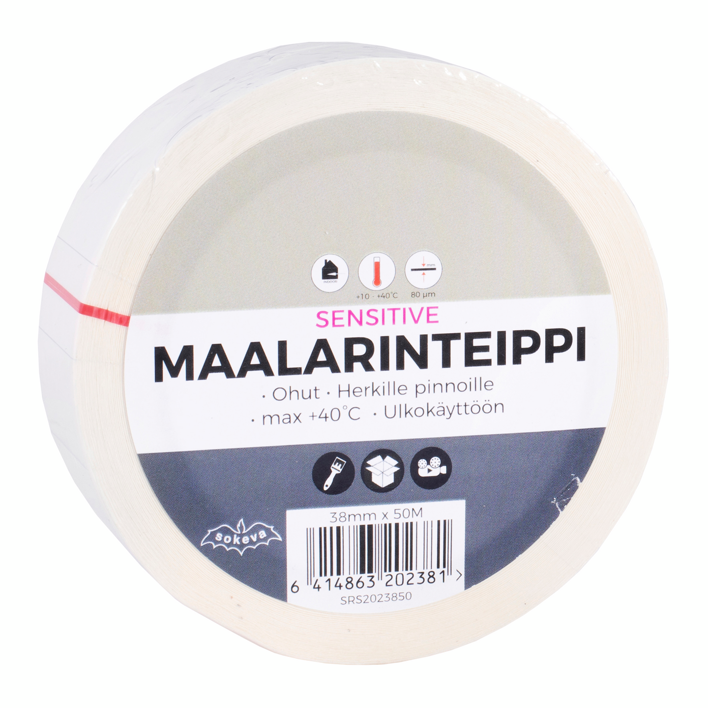 Maalarinteippi Sensitive 38mmx50m