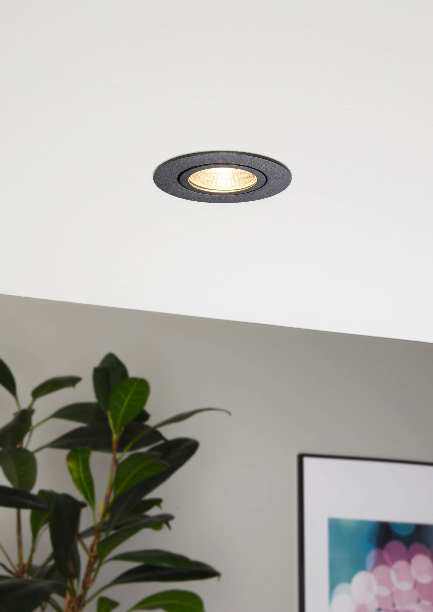 Uppovalaisin EGLO SalIceto 6W 470lm 2700K pyöreä musta