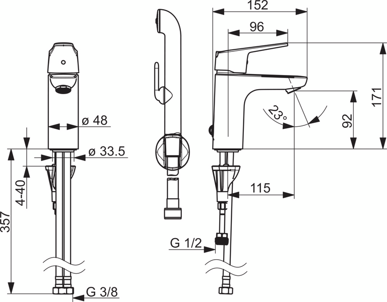 Pesuallashana Oras 1801FG Vega XL bidetta