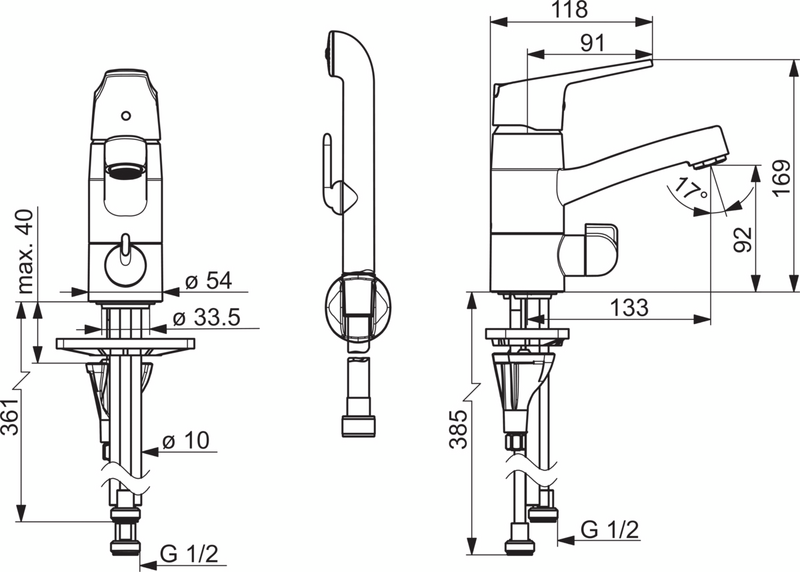 Pesuallashana Oras 1814G Vega pesukoneventtiili bidetta