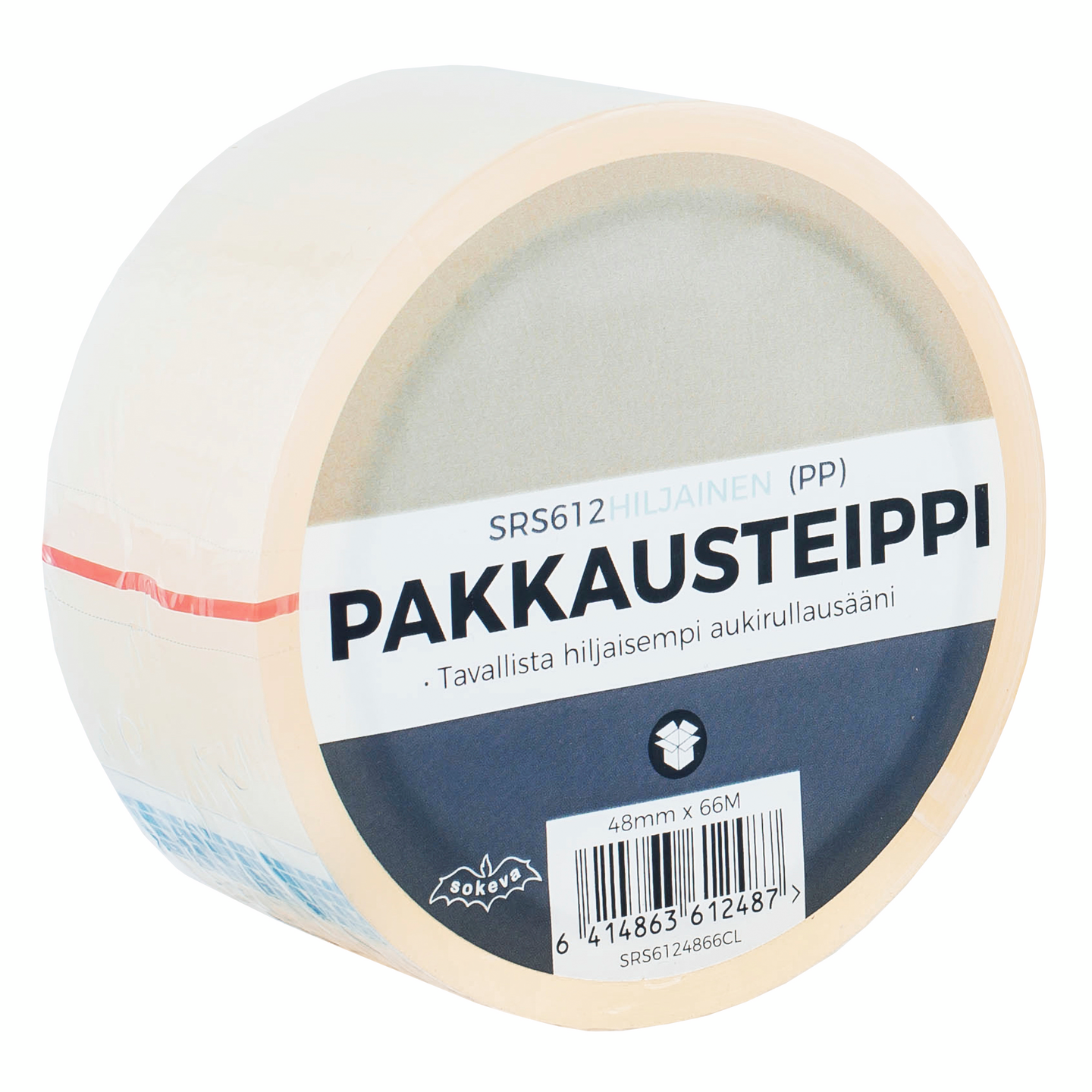 Pakkausteippi 48mmx66m hiljainen PP kirkas