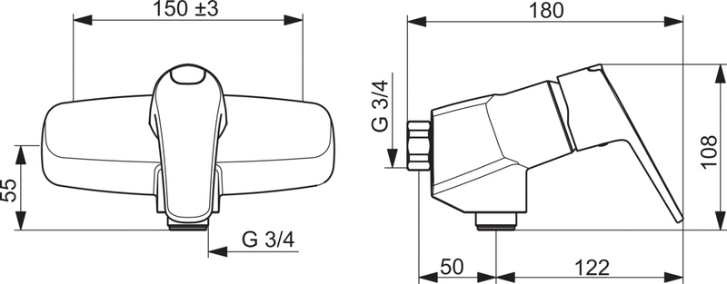 Suihkuhana Oras 1870G Vega G3/4