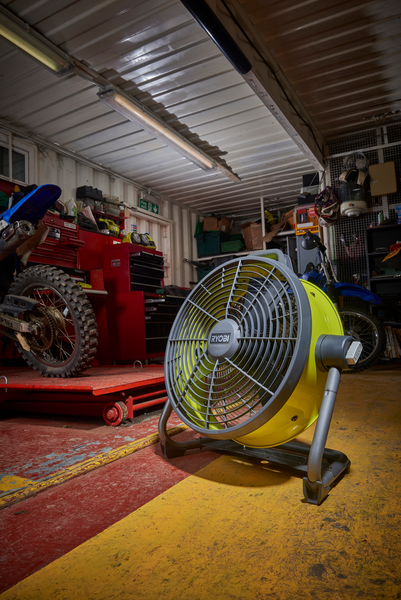 Akkutuuletin Ryobi R18F5-0 18V ONE+ ei akkua 45cm