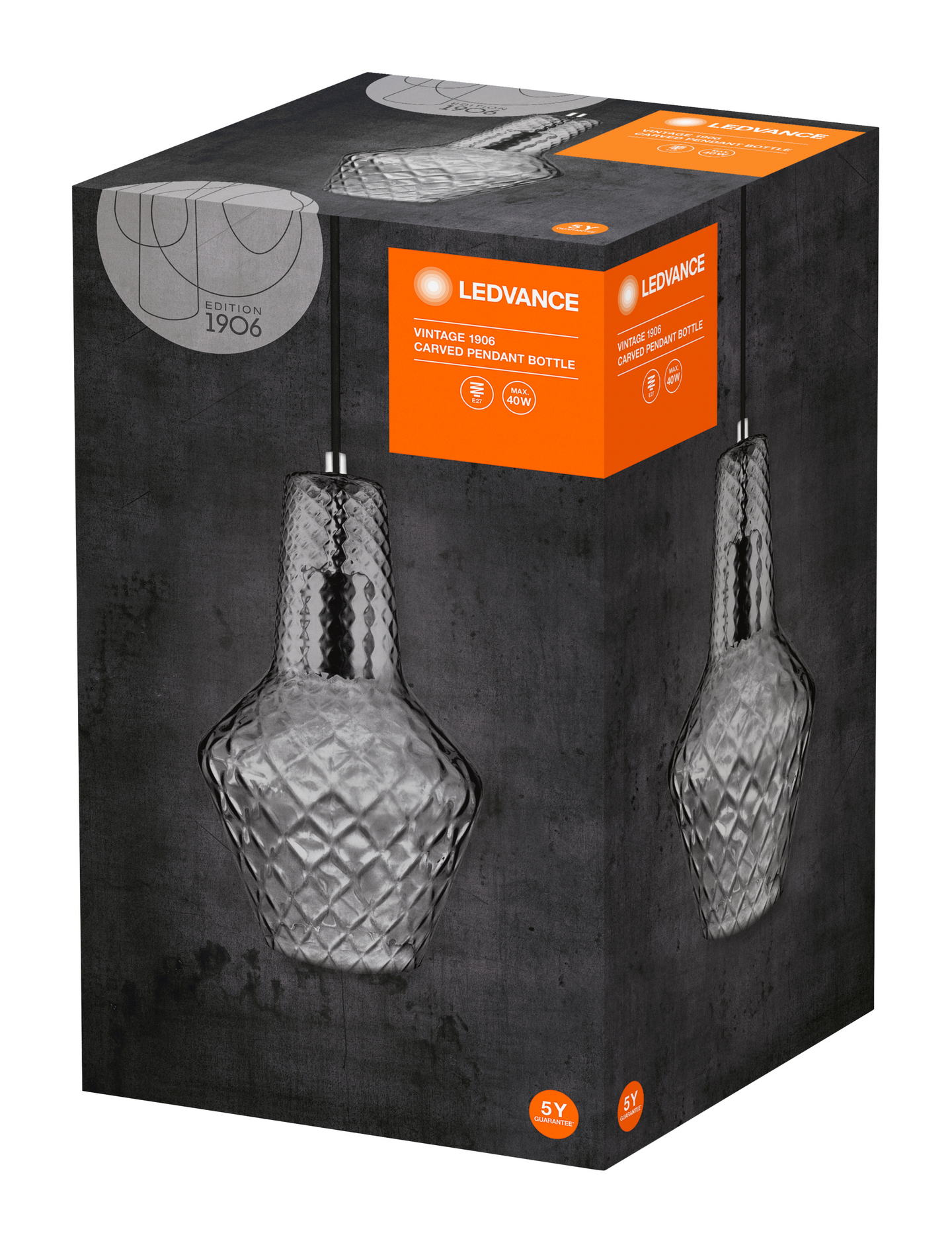 Riippuvalaisin LEDVANCE 1906 Carved Pendant Bottle savulasi