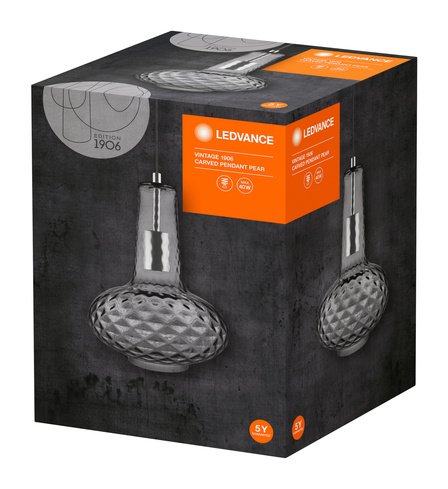 Riippuvalaisin LEDVANCE 1906 Carved Pendant Pear savulasi