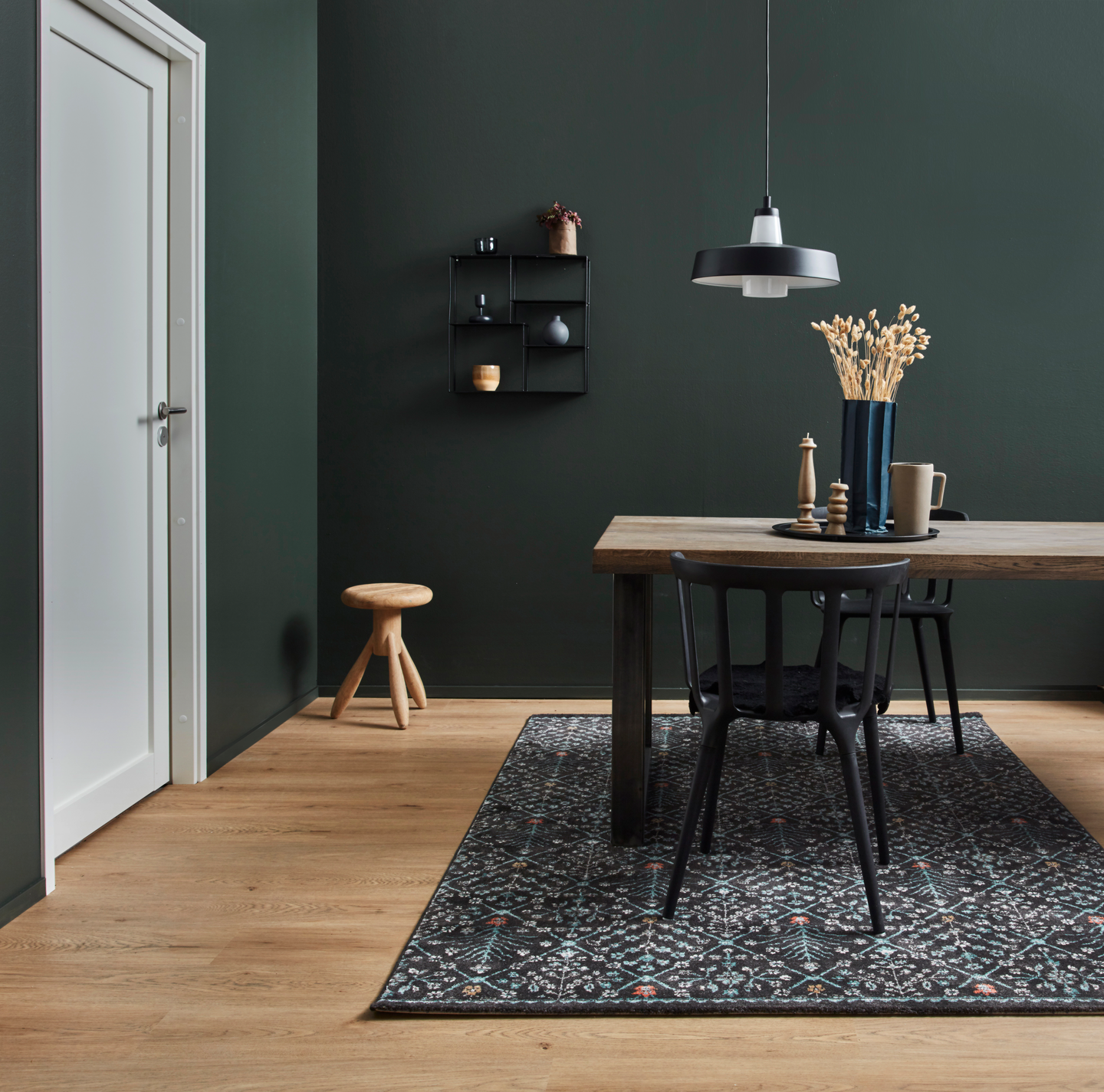 Hylly Cello Niki 50x50x11,5cm musta