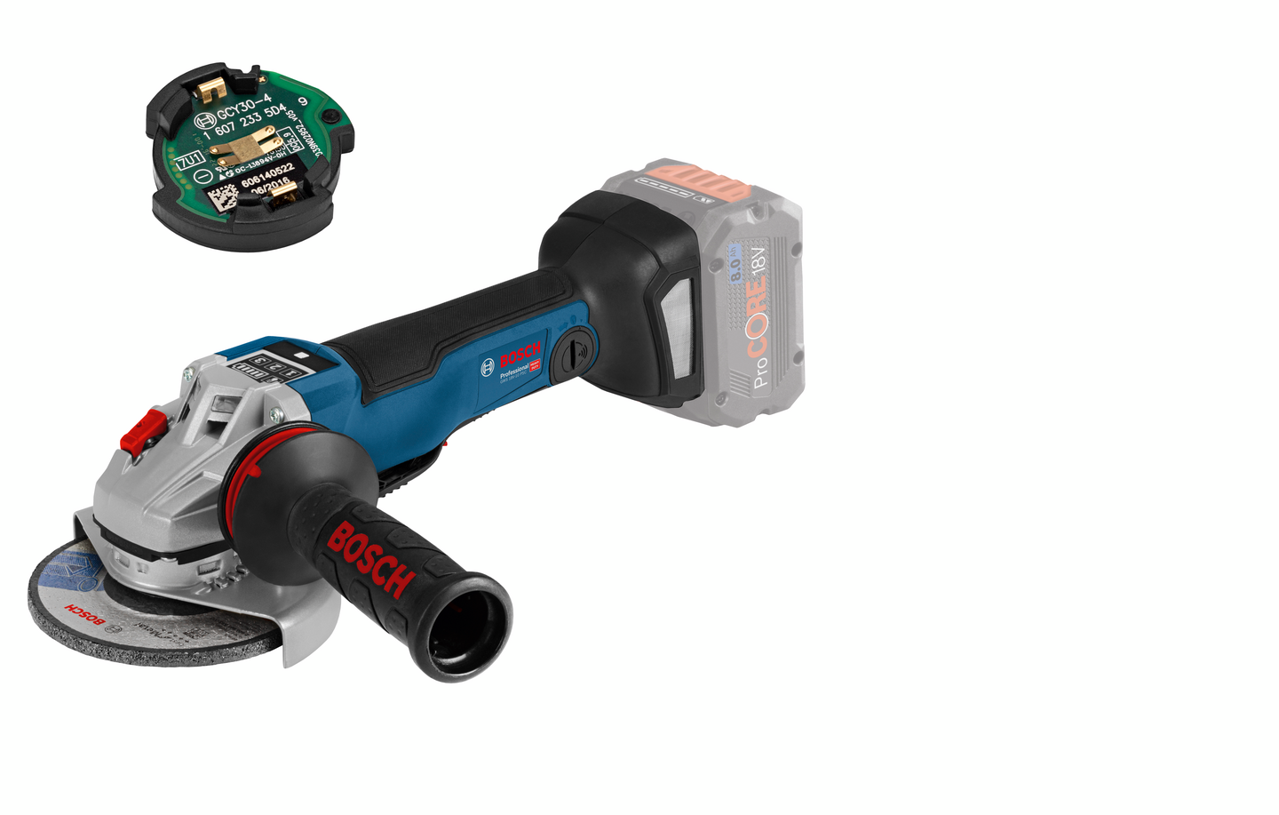 Akkukulmahiomakone Bosch GWS 18V-10 PSC Solo