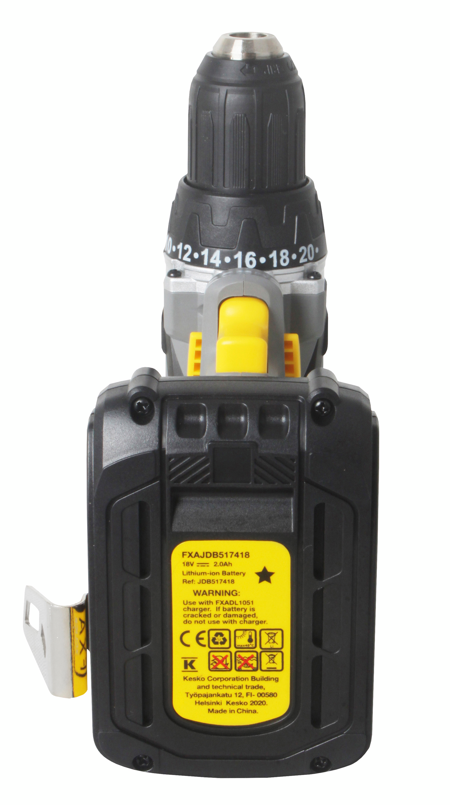 Akkuporakone FXA 18V-L XCLICK 1x2,0Ah JD6310KIT-A