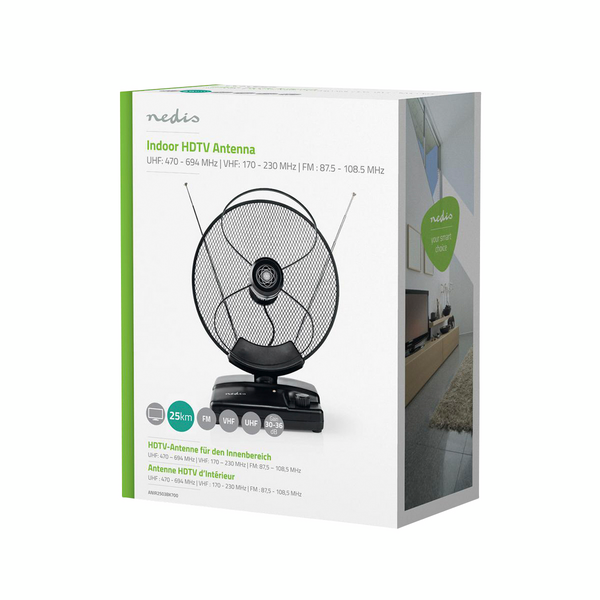 Tv-antenni Nedis sisälle 36dB FM/VHF/UHF LTE700