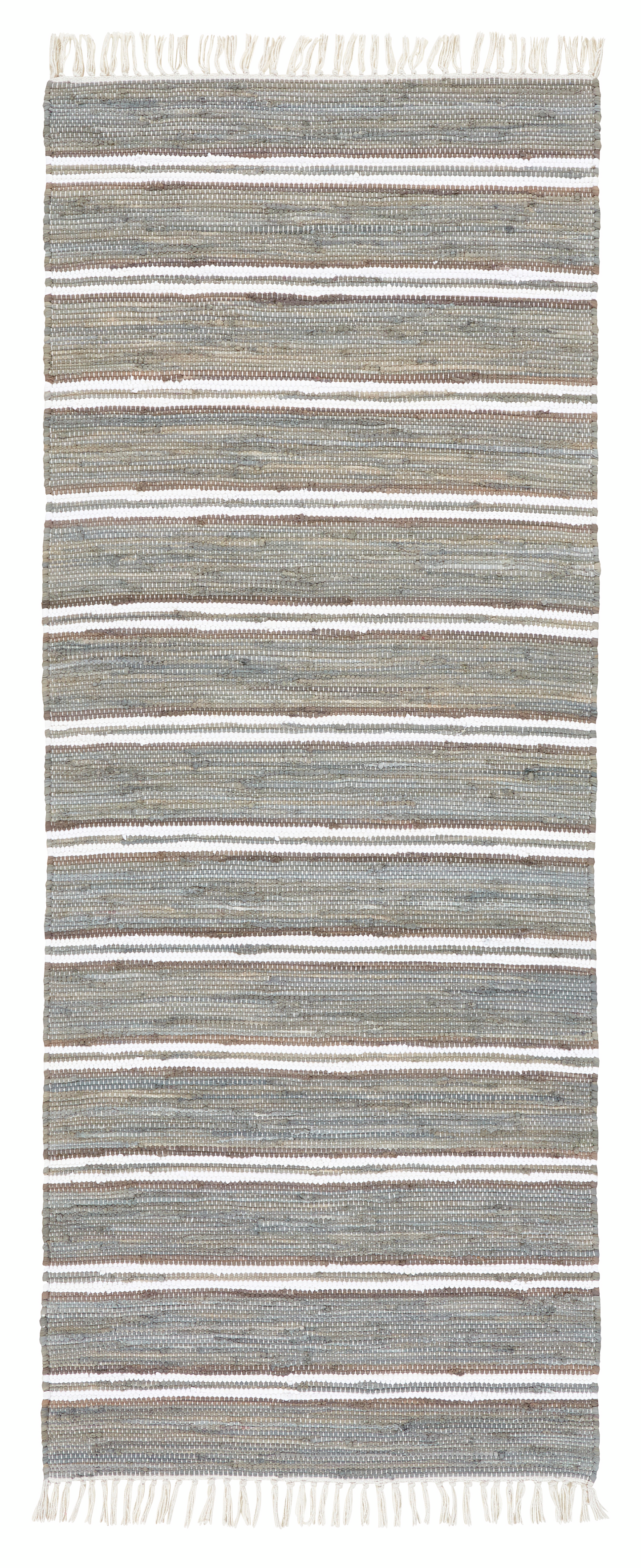 Minna puuvillaräsymatto harmaa 80x200cm