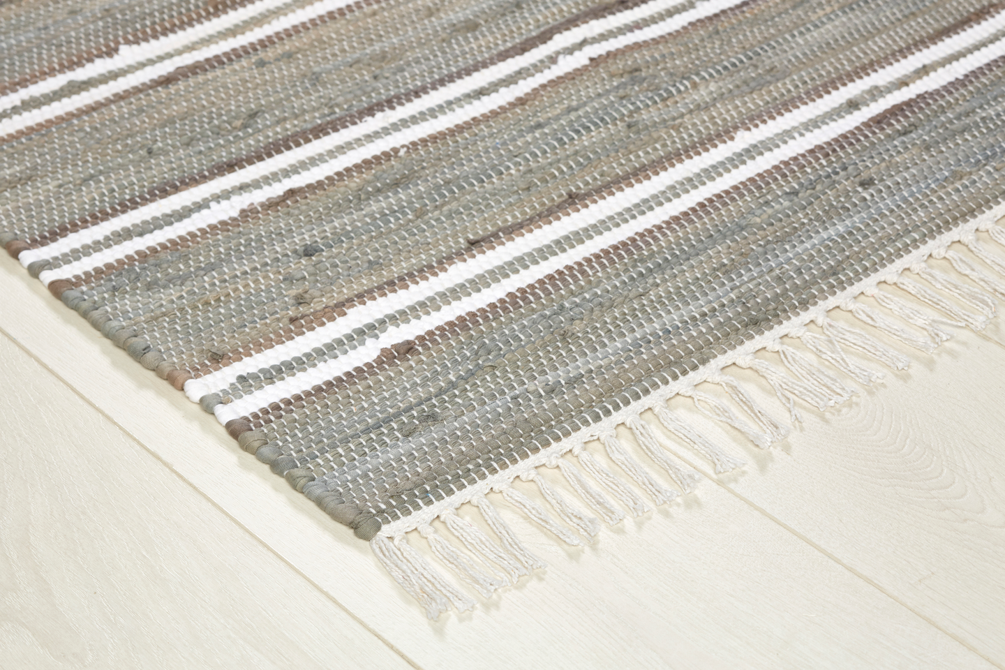 Minna puuvillaräsymatto harmaa 80x200cm