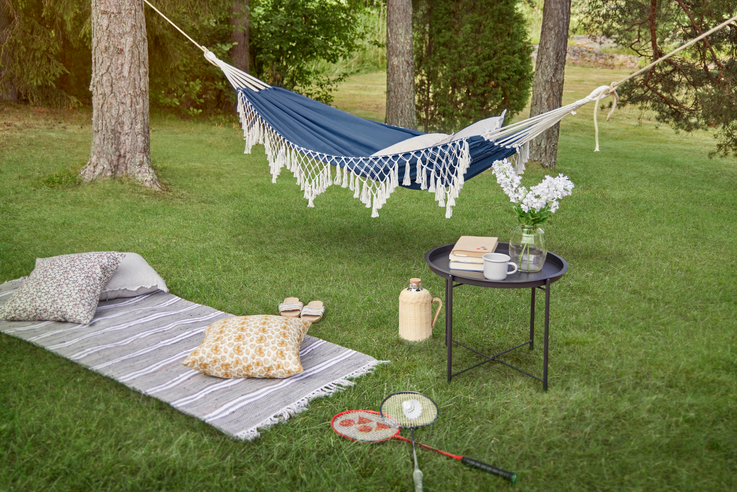 Minna puuvillaräsymatto harmaa 80x200cm