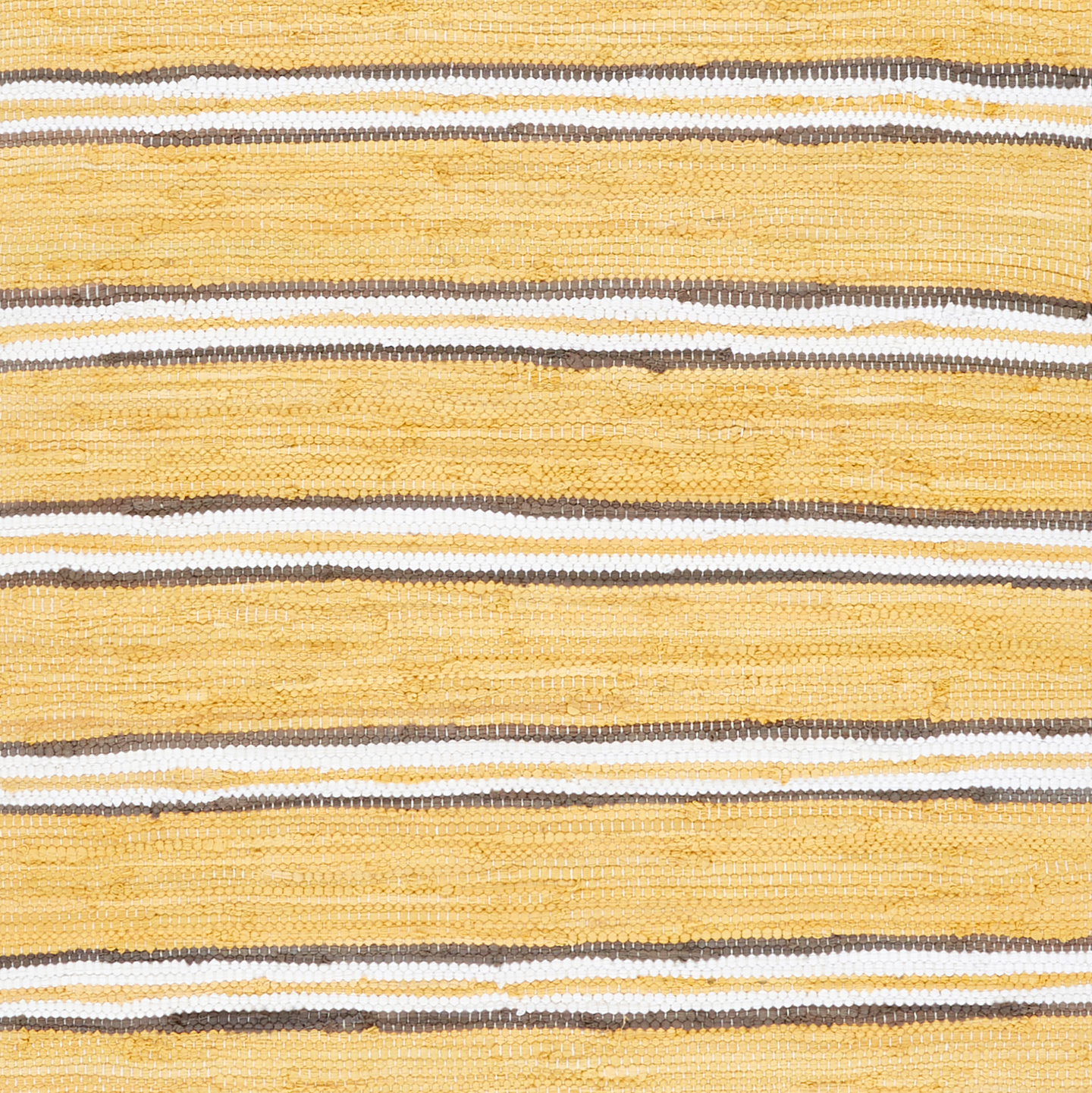 Minna puuvillaräsymatto keltainen 80x250cm