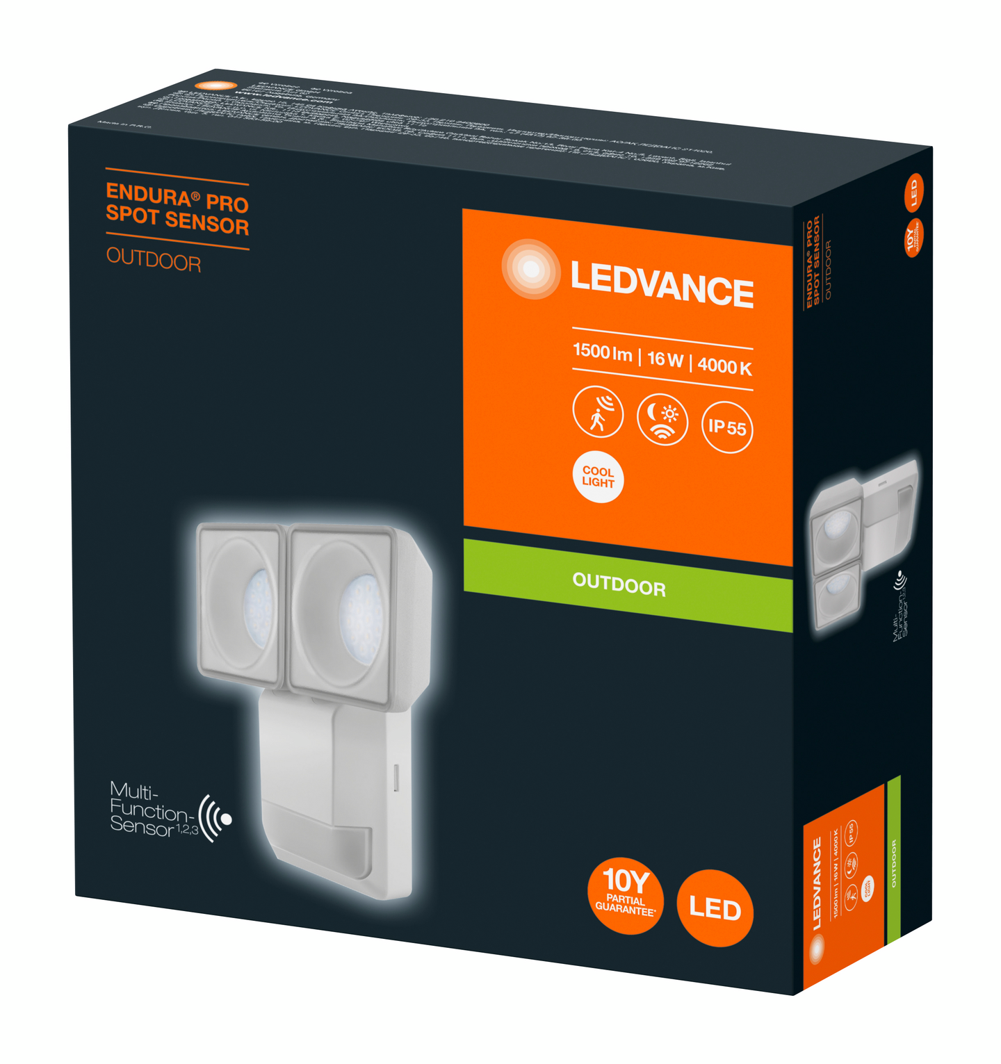 Ulkoseinävalaisin LEDVANCE Endura Pro Spot Sensor 1670lm valkoinen