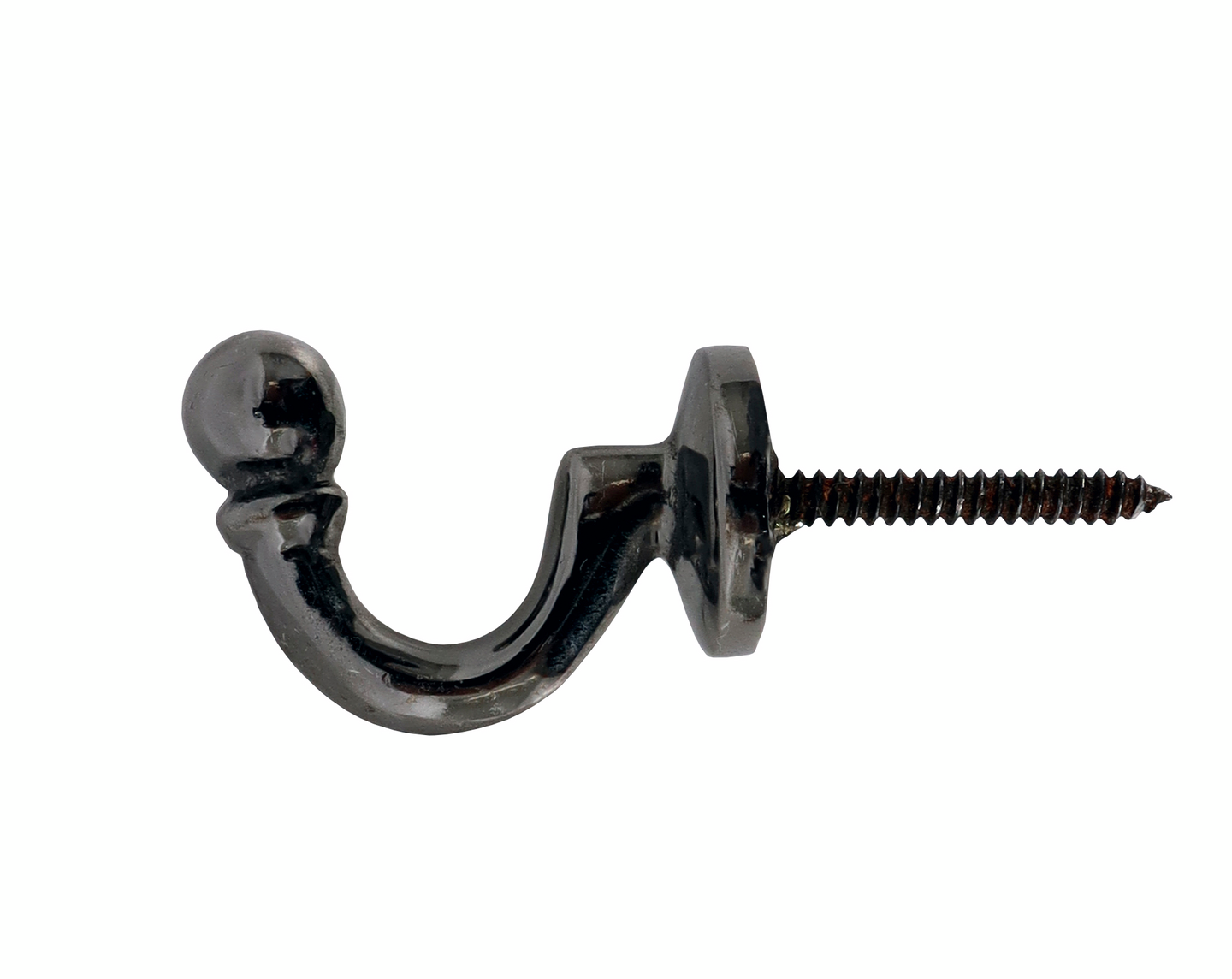 Kaideköyden kuulakoukku musta niklattu messinki