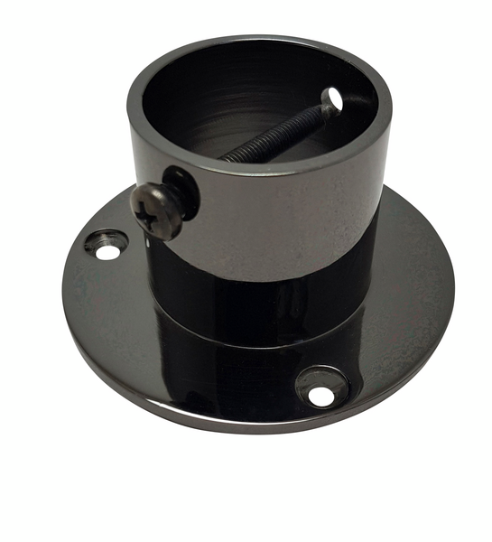 Kaideköyden seinäkiinnike 35mm niklattu messinki musta