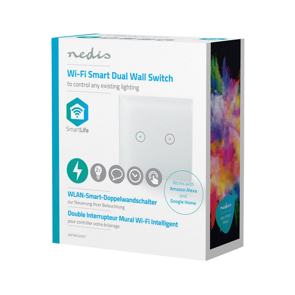 Valokytkin Nedis wifi 2-osainen