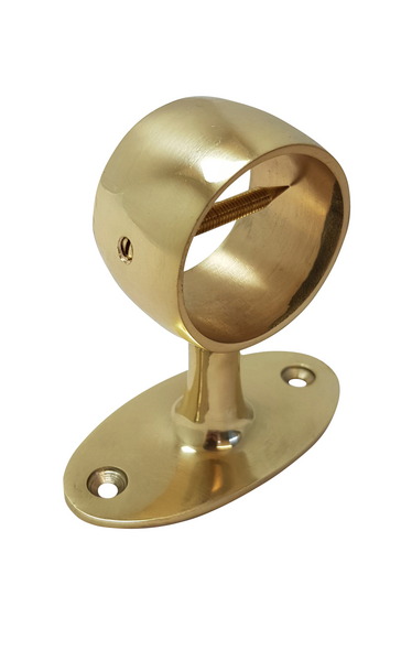 Kaideköyden kannatin 35mm kiillotettu messinki