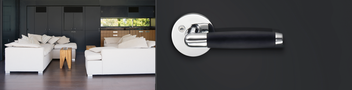 Sisäovenpainike Beslagsboden Design B874KN kiiltävä kromi