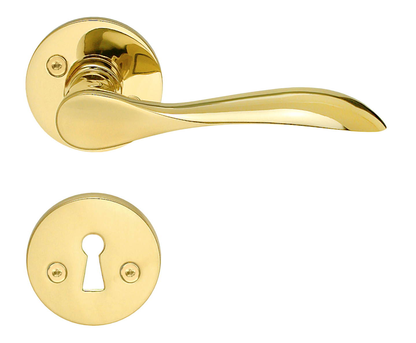 Sisäovenpainike Beslagsboden Design B857PN kiiltävä messinki