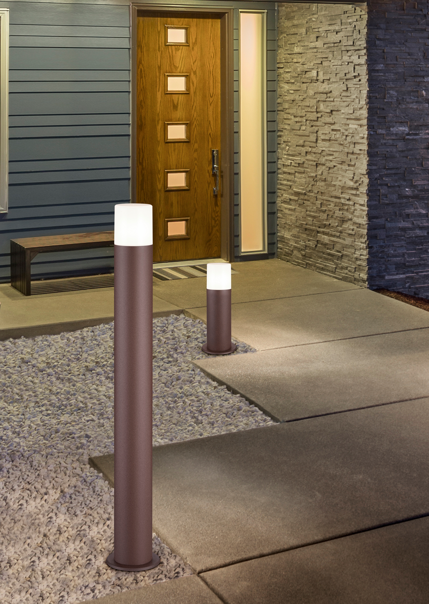 Ulkopylväsvalaisin TRIO Hoosic 80cm E27 rustiikki