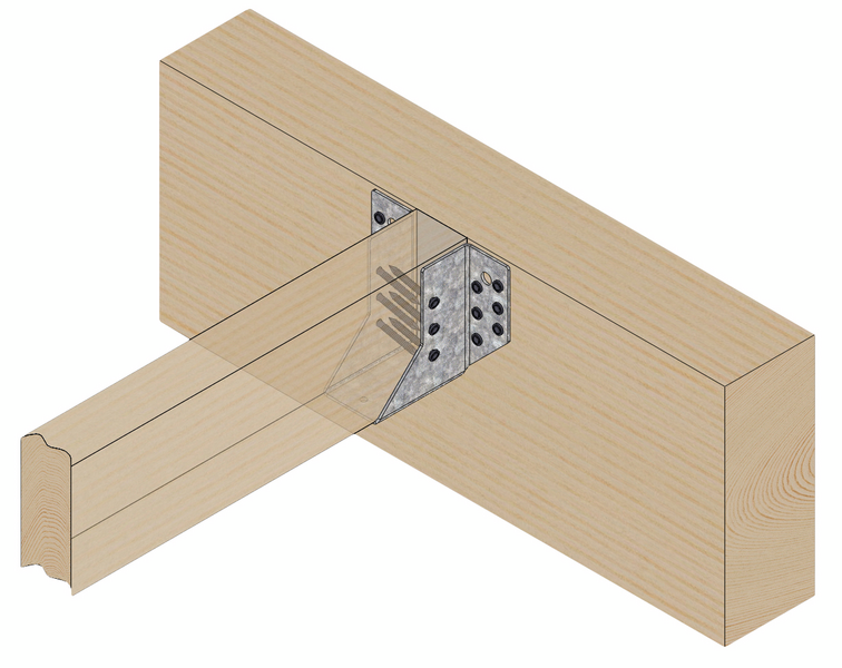 Palkkikenkä Paslode ulkopuolinen 90x145mm 147-220mm palkille 212360