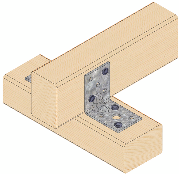 Kulmalevy Paslode 50x50x1,5x35mm vahvistettu Powerline S35 214053