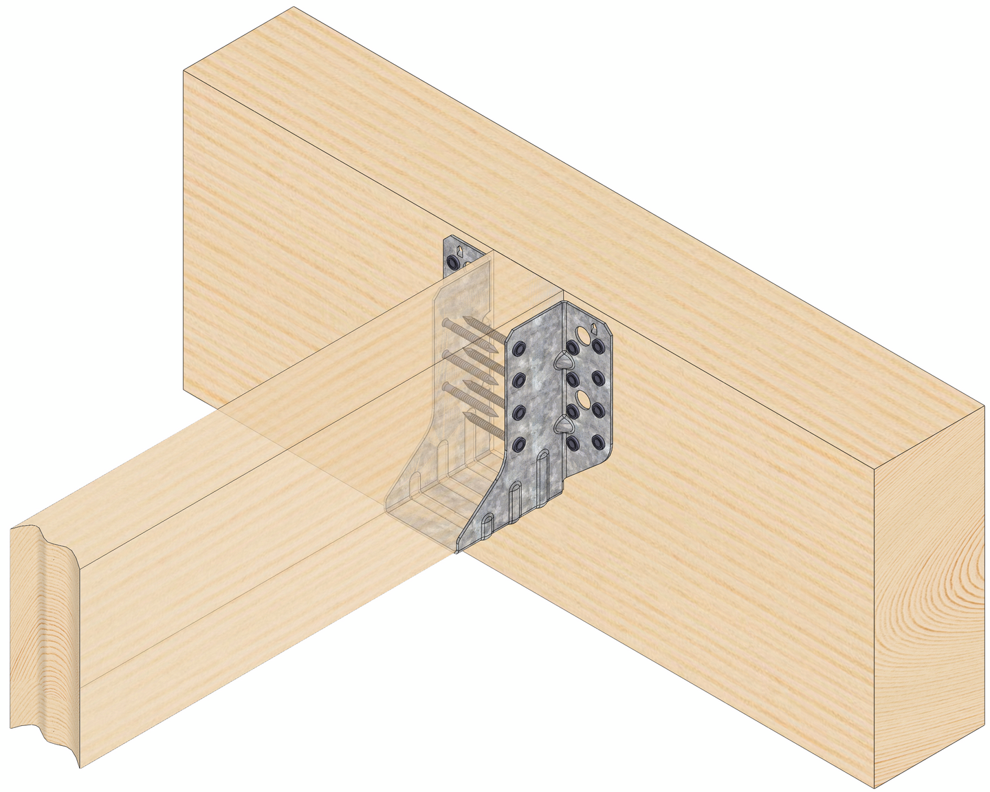 Palkkikenkä Paslode ulkopuolinen 48x121mm 125-177mm palkille Powerline 212904