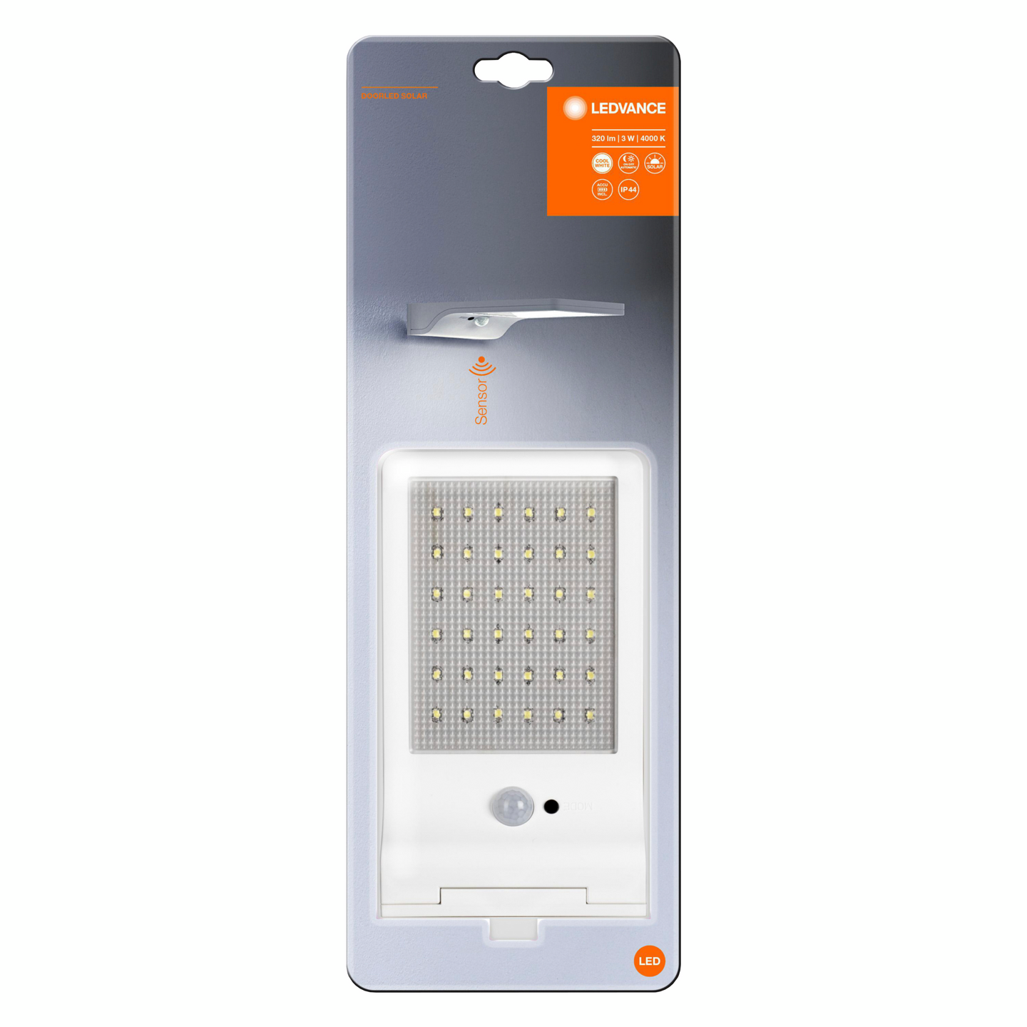 Ulkoseinävalaisin LEDVANCE DoorLed Solar L valkoinen