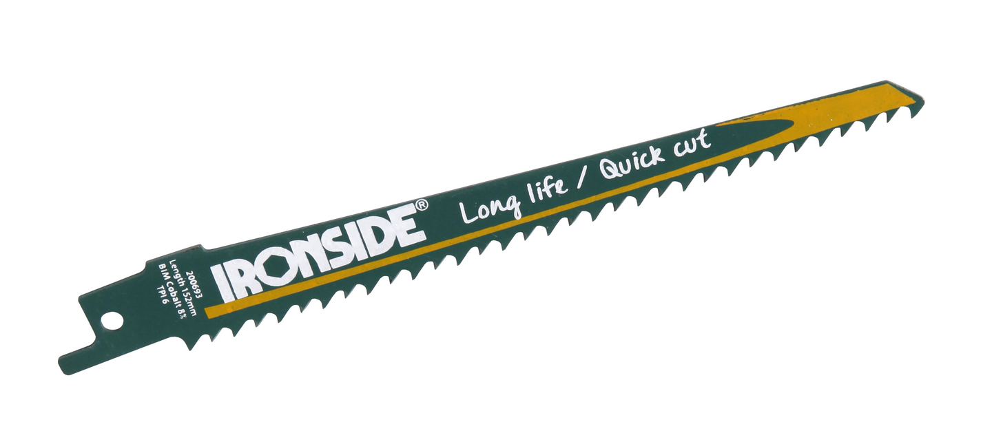 Puukkosahanterä Ironside puulle 150mm TPI 6 5kpl