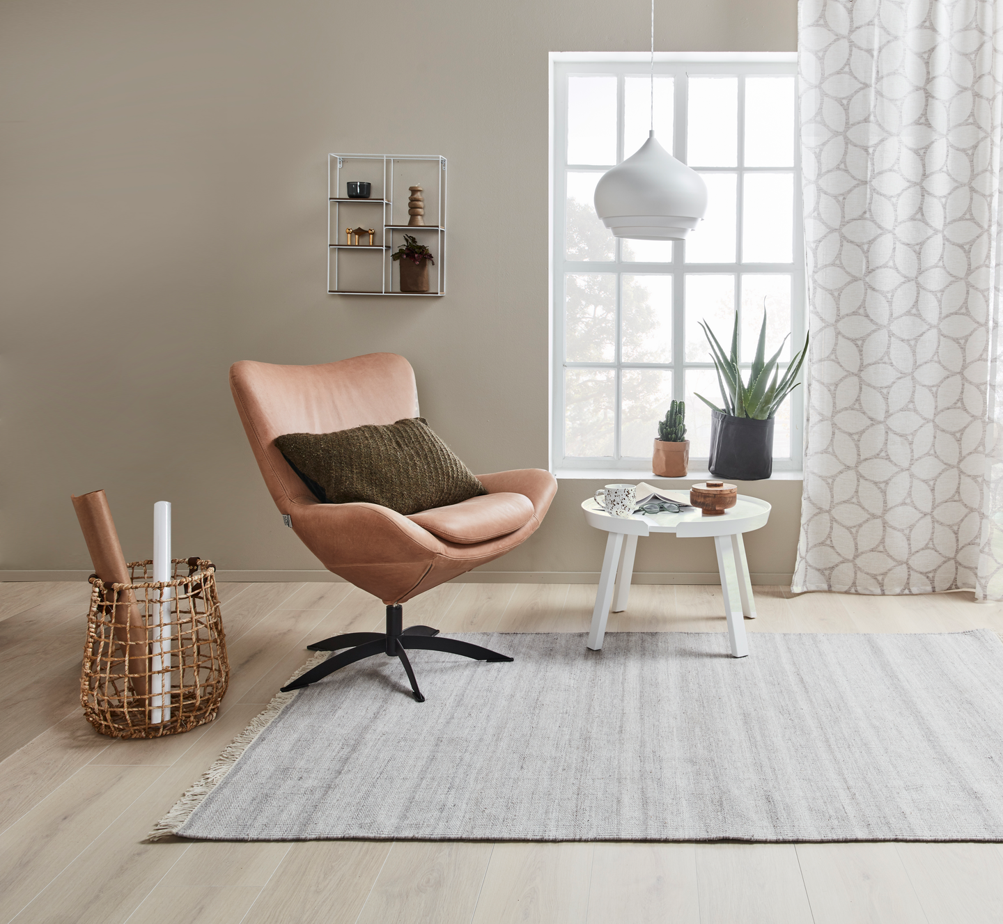 Hyllykkö Cello Eke 40x50x12cm valkoinen/puu