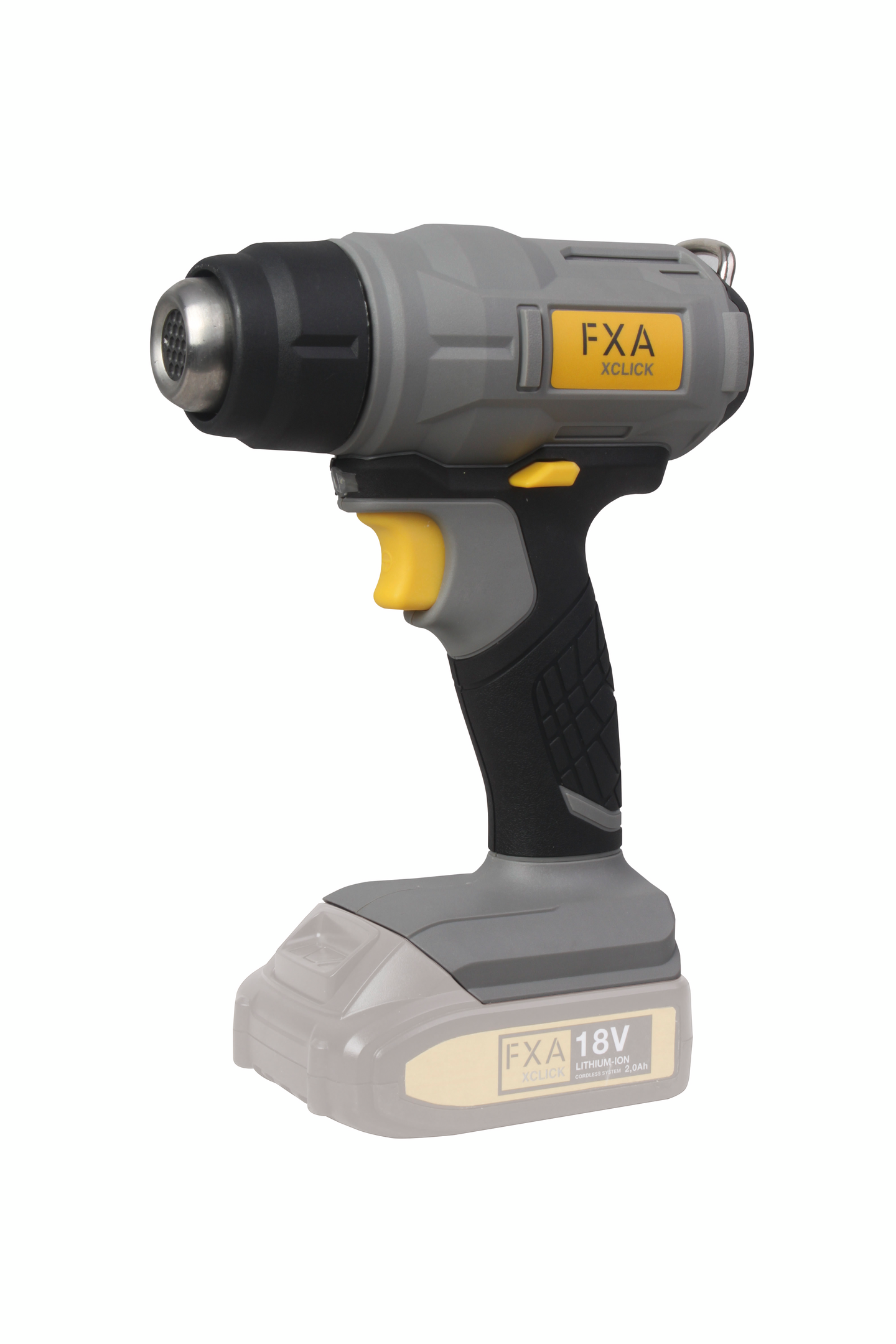 Akkukuumailmapuhallin FXA XCLICK runko