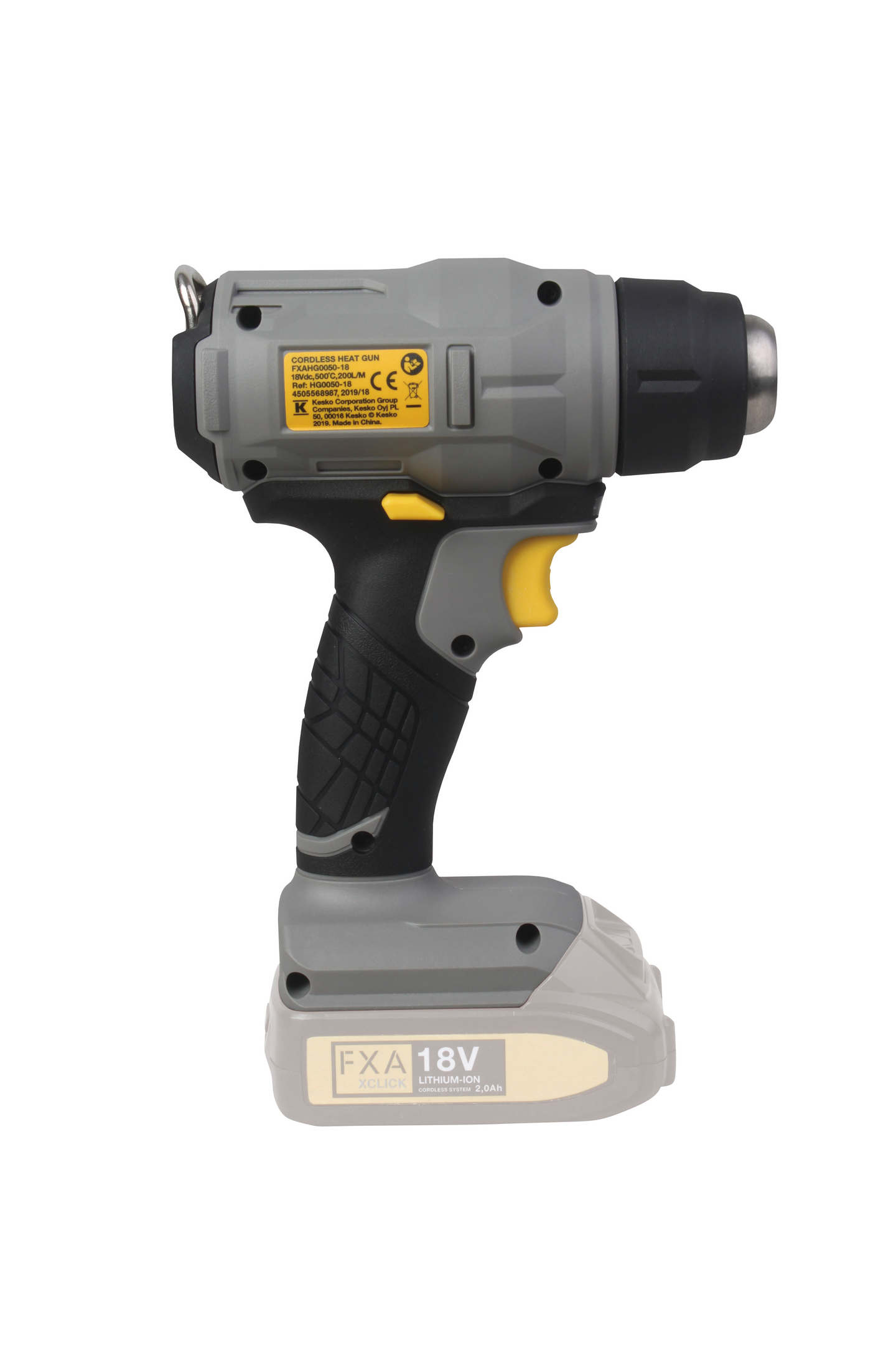 Akkukuumailmapuhallin FXA XCLICK runko