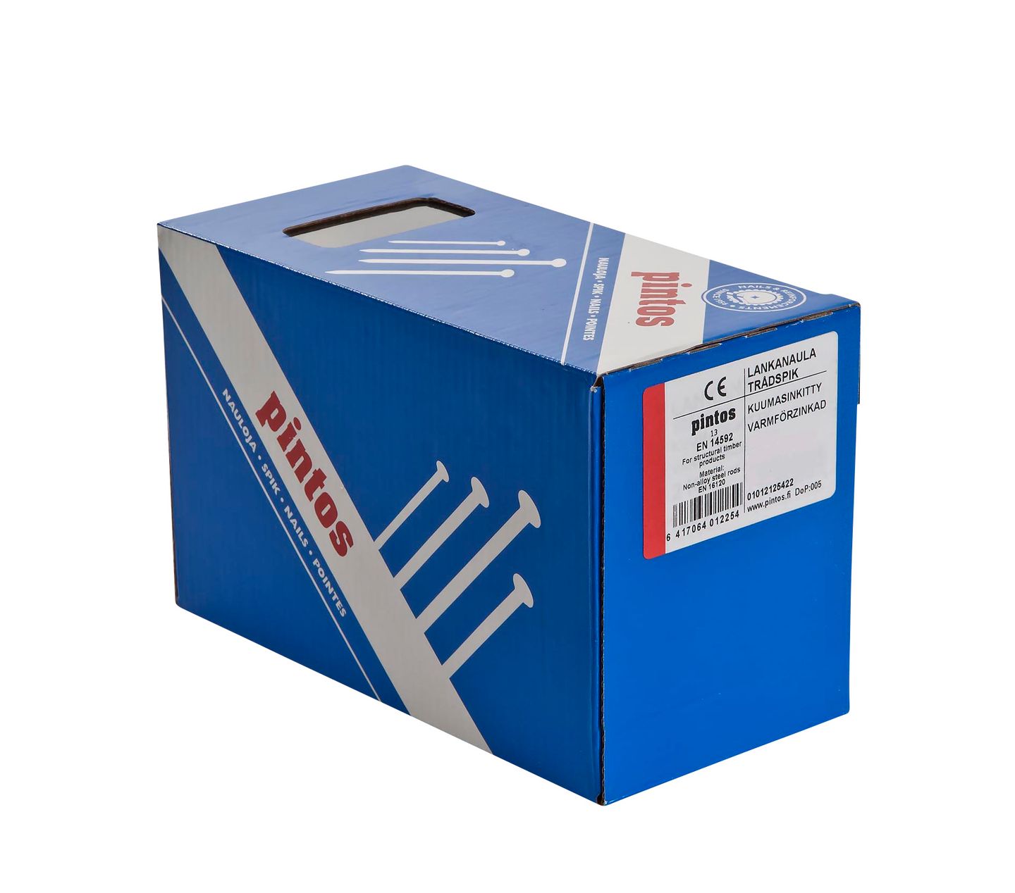 Lankanaula Pintos 125x4,0 kuumasinkitty 150kpl